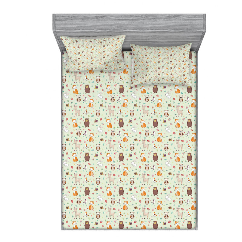 Microfiber Sheet Set, Queen Sheet Set with Fitted Sheet