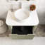 Meuble-lavabo flottant mural 30 po avec lavabo-570434172