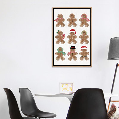 Gingerbread Chart - Wall Art Print - Framed Canvas