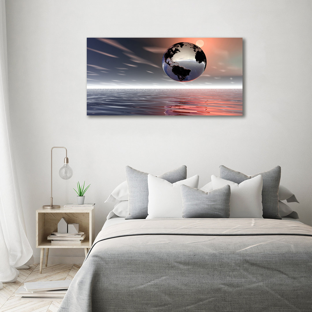 Leinwanddruck - Wandkunst - Drucke auf Leinwand - 140X70 Bild Bildthema: Planet Erde