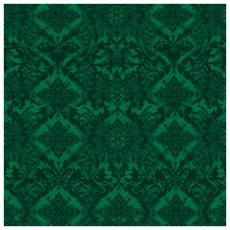 Coussins décoratifs Green Damask, 18 x 18 pouces
