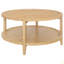 Table basse ronde en bois massif