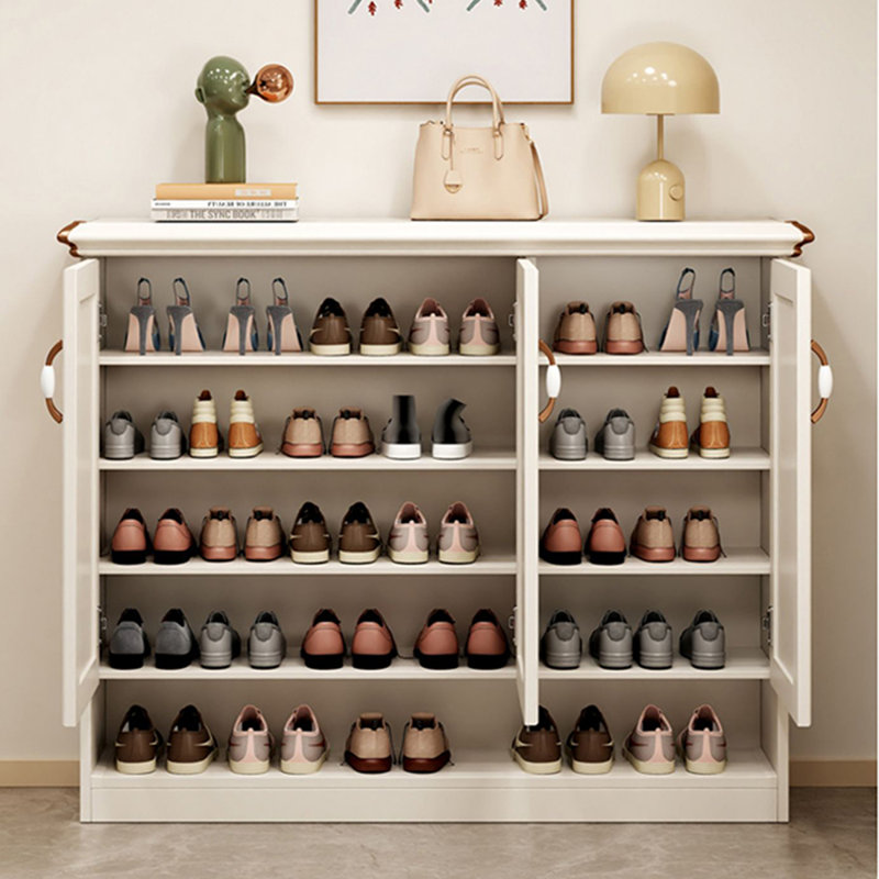 Beige Aluminum Shoe Storage