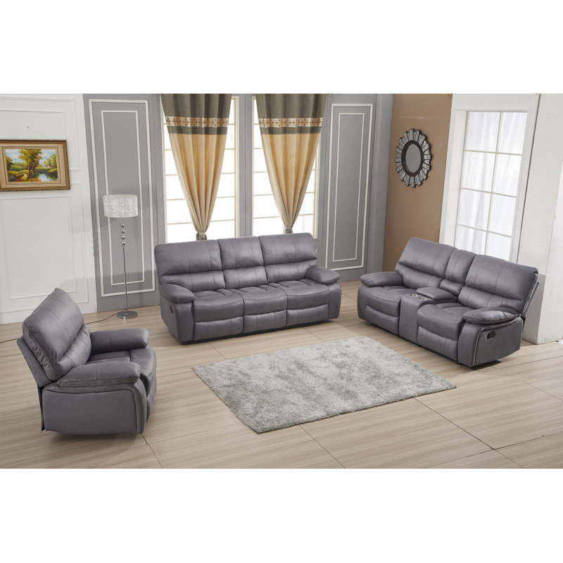 Drafton 3 - Piece Living Room Set, Gray