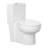 One-Piece Modern Toilet, Comfortable Seat Height Toilet with Dual-Flush Fully Glazed (Seat Included)