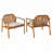 Outdoor Patio Acacia Wood Patio Armchair