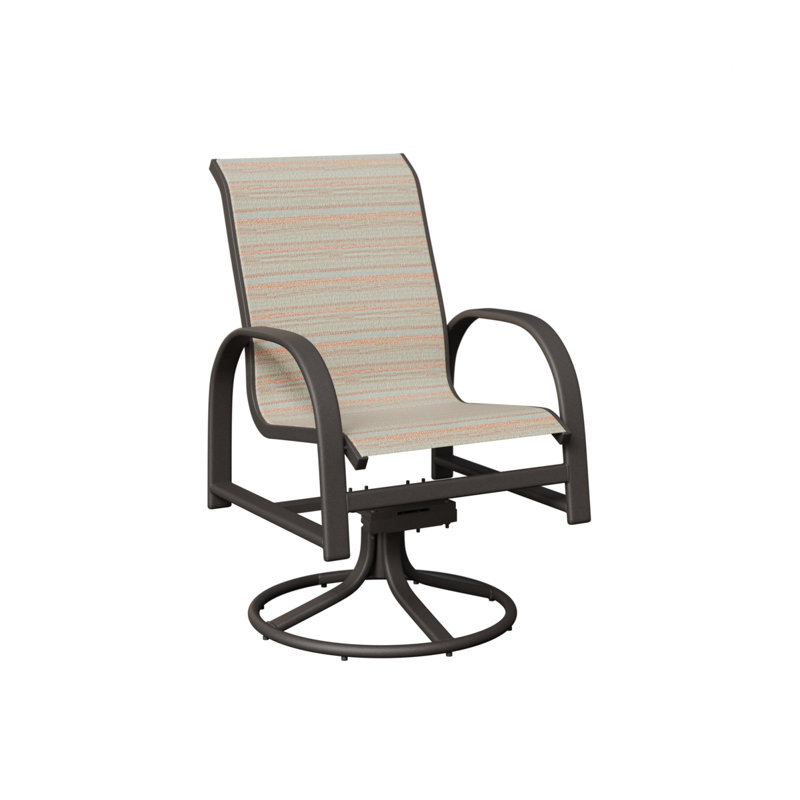 Chaise berçante berçante pivotante Berlin Gardens, Echo opale, Graphite moucheté