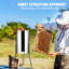 Extracteur de miel manuel, extracteur de filière de miel à 2 ou 4 cadres, extracteur d'apiculture en acier inoxydable, tambour de nid d'abeille avec couvercle, équipement de centrifugation de rucher avec support à hauteur réglable