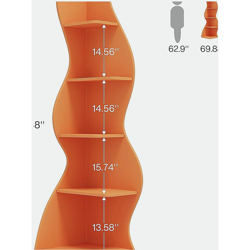 Support pour plante à 5 niveaux, Orange