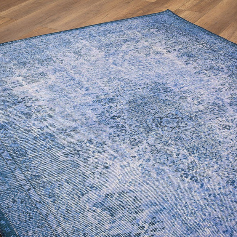Luxurious Machine Washable Area Rug, 4.9 x 7.5 Feet, 100% Polyester, 1850 g/m², Pile Height: 0.2 inches | Eco-Friendly Recycled Poly Cotton Backing | Perfect for Living Room & Bedroom, Soft and Durable Design