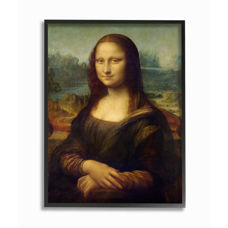 «Da Vinci Mona Lisa Renaissance» par Leonardo Da Vinci, reproduction d'art, H 20 po x l 16 po x P 1,5 po