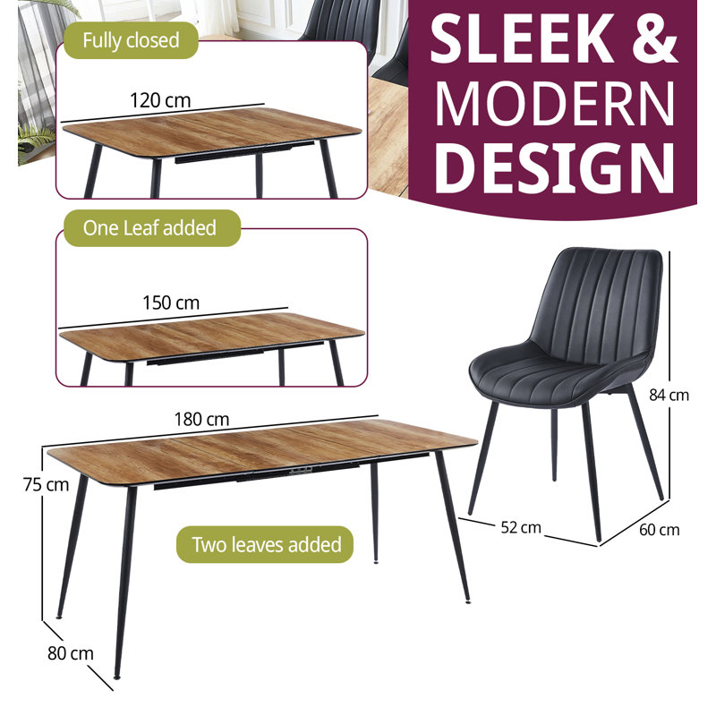 Mose 4 - Person Extendable Dining Set