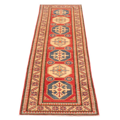 Finest Ghazni One-of-a-Kind Runner 2'10" X 9'9" New Age Runner Wool Area Rug in