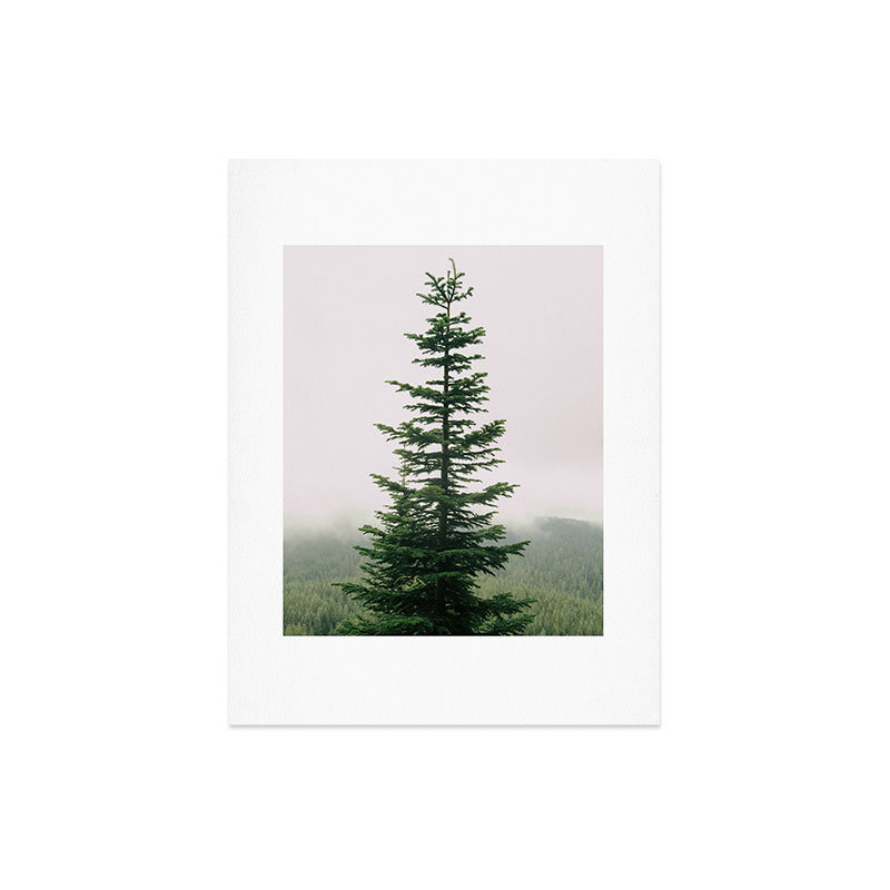 Reproduction d'art à arbre unique Hannah Kemp - sans cadre, H 24 po x l 18 po