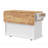54inch Large Kitchen Island with Rubber Wood Drop Leaf-309131509