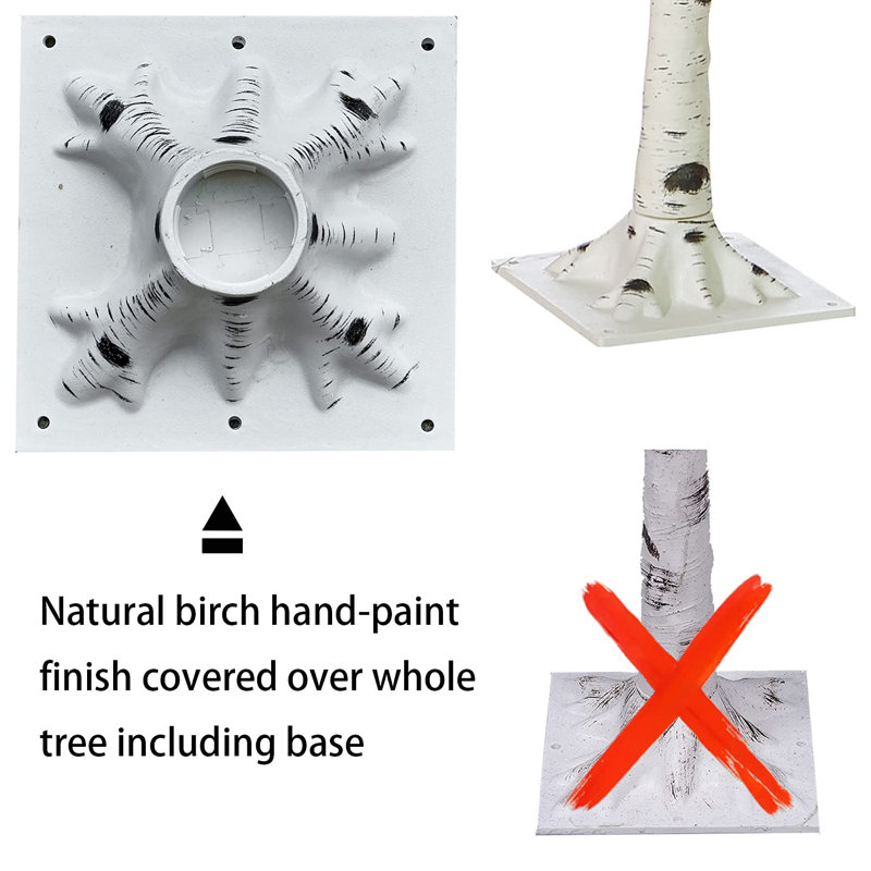 4FT Lighted Birch Trees with 48 LED Lights (2 Sets)