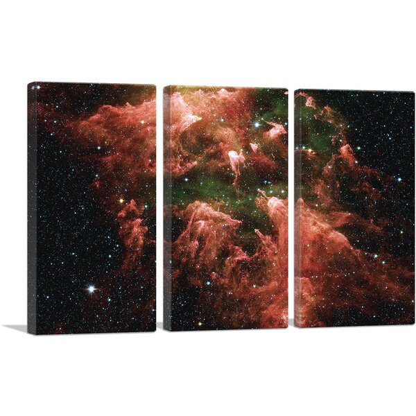 ARTCANVAS Carinae Nebula Hubble Telescope NASA On Canvas 3 Pieces Print ...