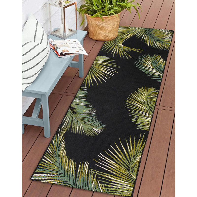 Tapis intérieur / extérieur Bayou Breeze Marina, Tapis de couloir 1 pi 11 po x 7 pi 6 po