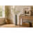 Ceramic Slim Engraved Patterned Decorative Gray Vase-1715490801