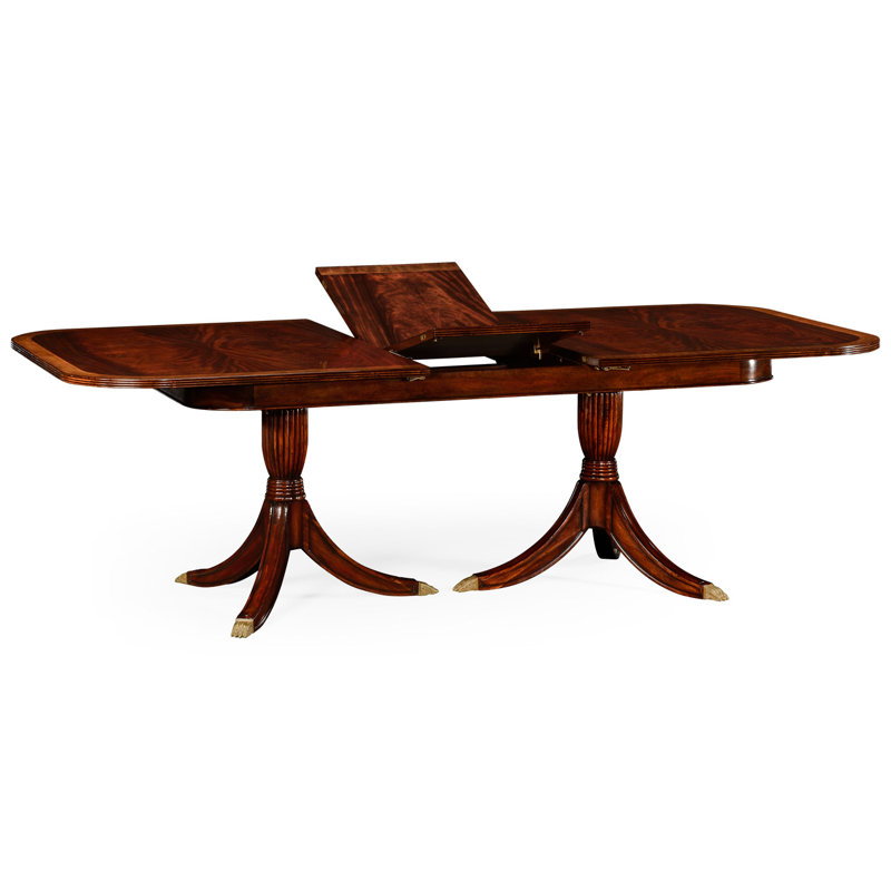 Buckingham Extendable Dining Table, 48" W x 88" L, Medium Antique Mahogany