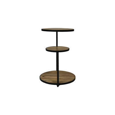 Angeligue Solid Wood Top Side Table