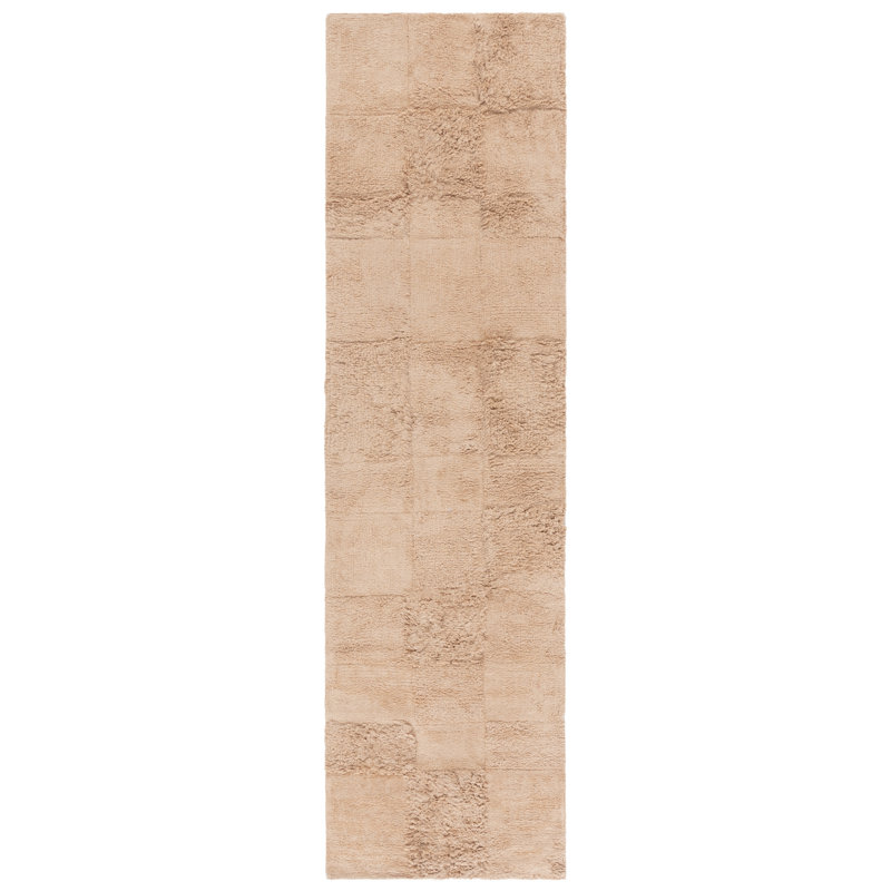 225 Hand Tufted Recycled Cotton Machine Washable Geometric Indoor Use Only Rug, Runner 2'3" x 9'