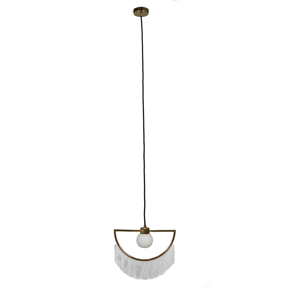 1 - Light Polished Brass Unique/Statement Pendant