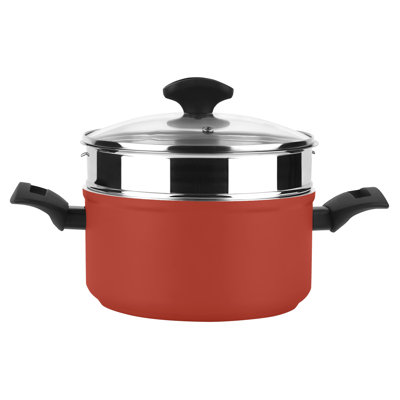 Fagor Maxima 4 Quarts Non-Stick Enameled Cast Iron Steamer Pot