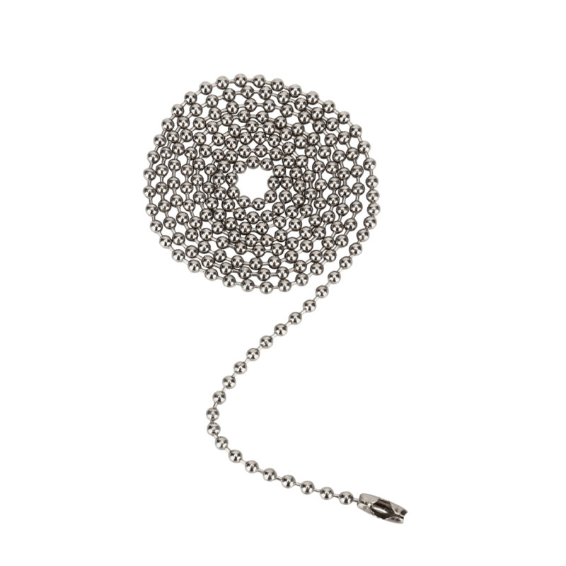 Beaded Ceiling Fan Pull Chain, Brushed Pewter