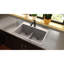 Évier de cuisine encastré à double cuve 33 po x 22 po x 10 po Quartz Classic-17883125