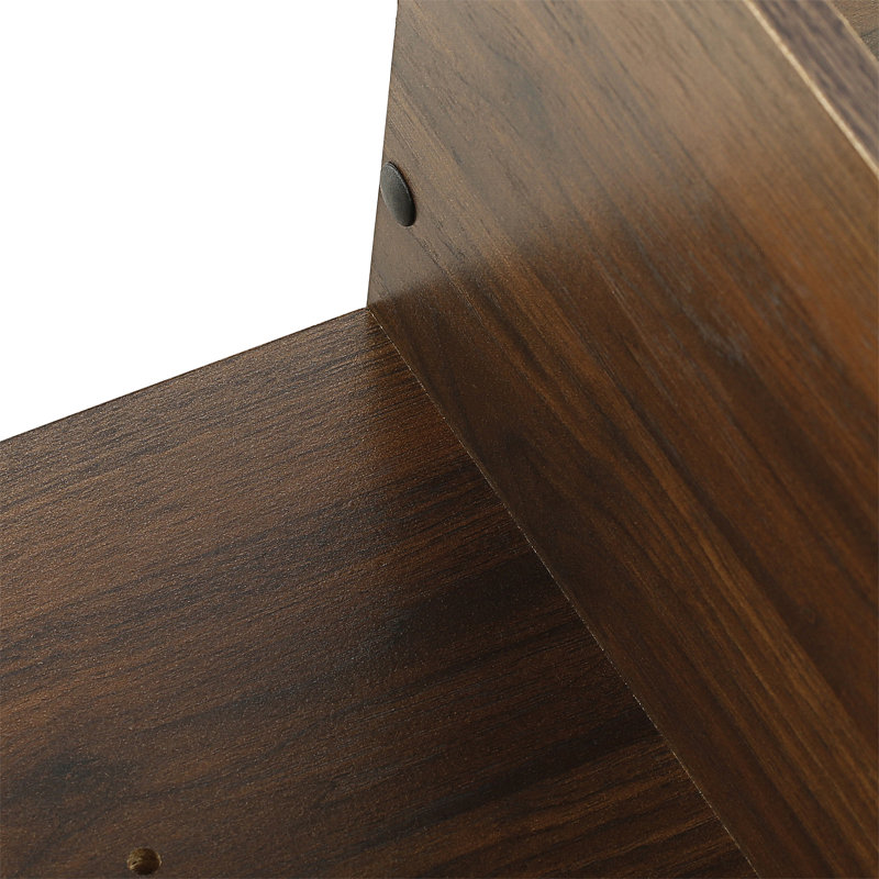 5 Piece Corner Shelf, Columbia Walnut