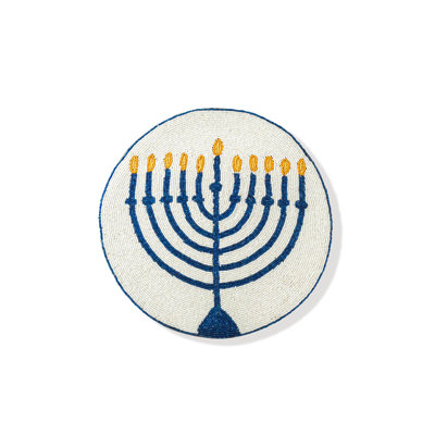 The "Chanukah Frost" Beaded Placemat