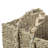 Set Of 4 Rustic Beige Square Wicker Table And Floor Baskets