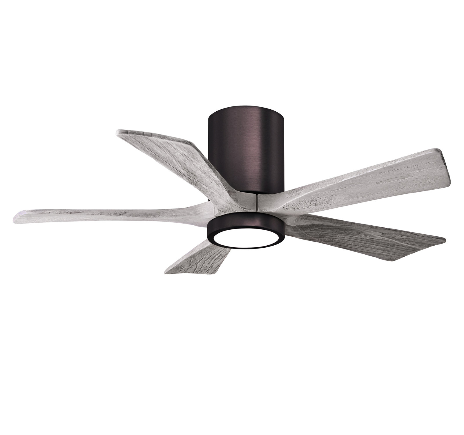 Irene 5 - Blade LED Ceiling Fan with Light Kit Included, Barn Wood Tone, Brushed Bronze, 42"