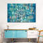 Mandala en bleu I sur toile-1459365813