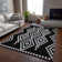 Premium Machine Washable Prisco Black Rug