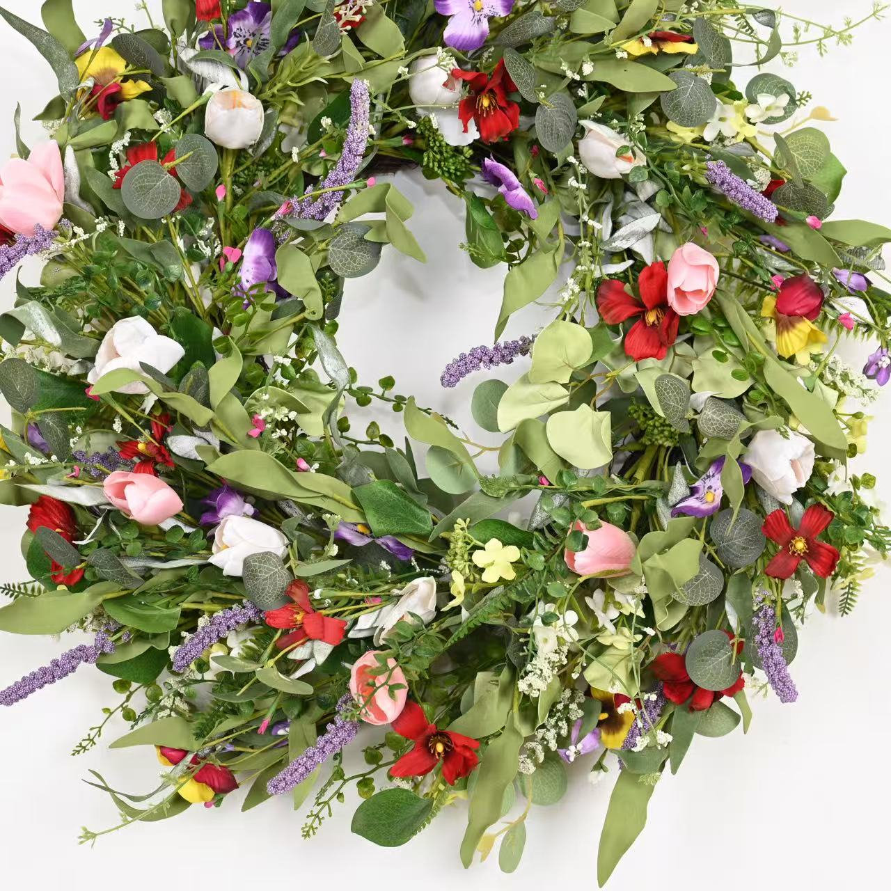 24" Handcrafted Lavender Wedding Wreath
