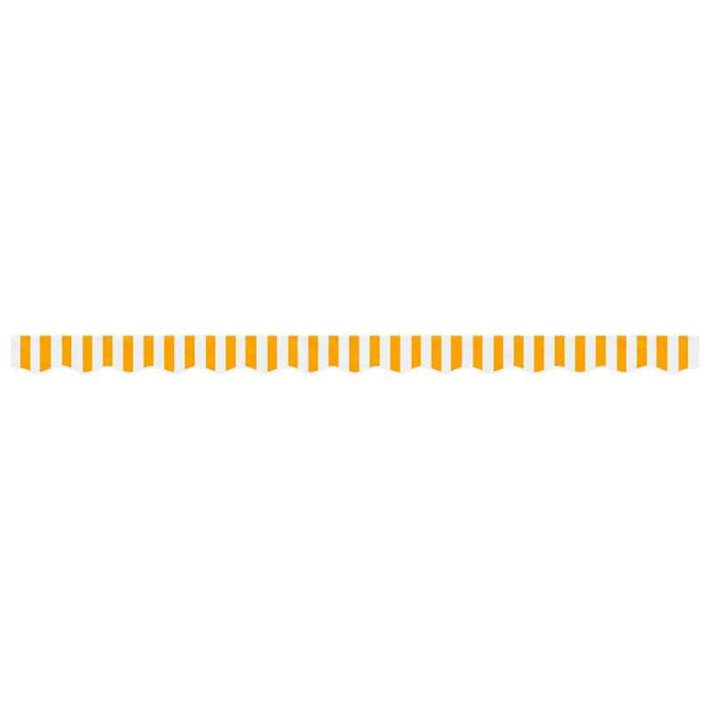 Replacement Fabric For Awning Valance, Yellow/White, Striped, 330cm W x 20cm D