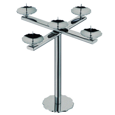 Dolce Vita 9.6'' H Stainless Steel (18/10) Dining Room Candelabra