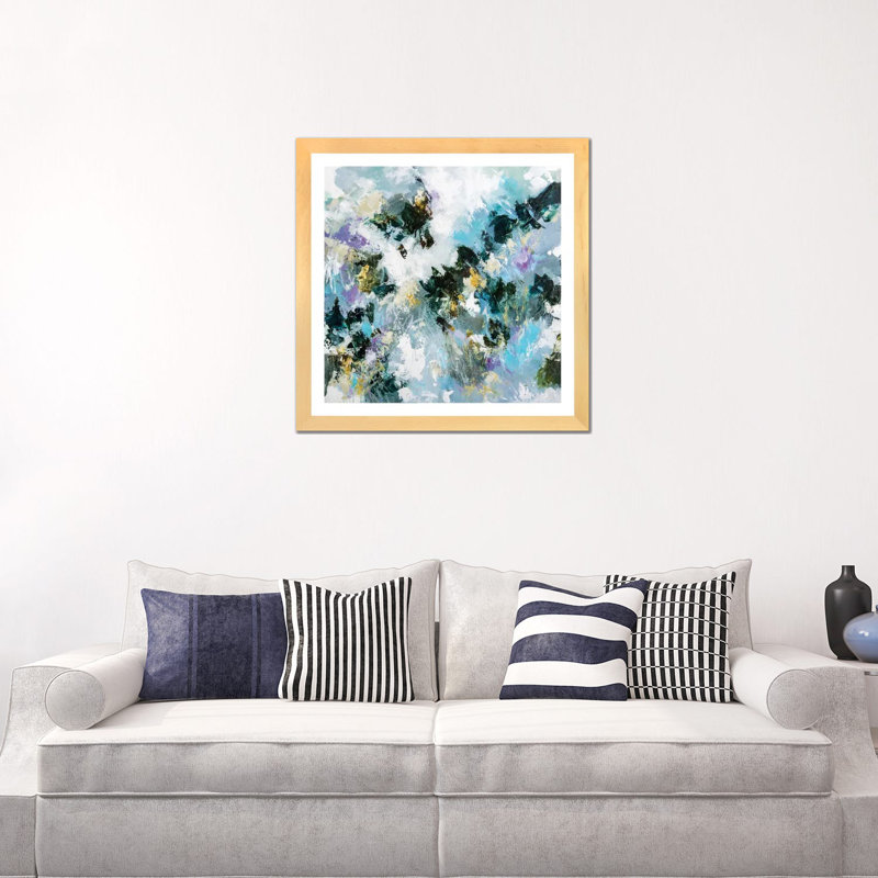 Reproduction d’art graphique, "respirant l’ombre" par Cristina dalla Valentina, H 24 po x l 24 po x p 1 po, Blanc