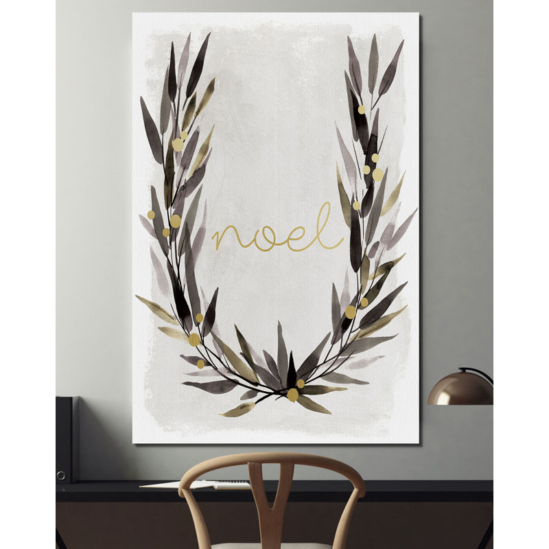 « simple noel », impression, H 12 po x l 8 po x P 1,5 po, Toile tendue