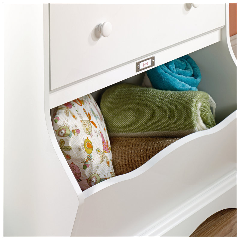 Commode 3 tiroirs, finition blanche