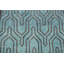 Tapis vert en laine noué à la main de conception unique 3 pi 7 po x 5 pi 7 po