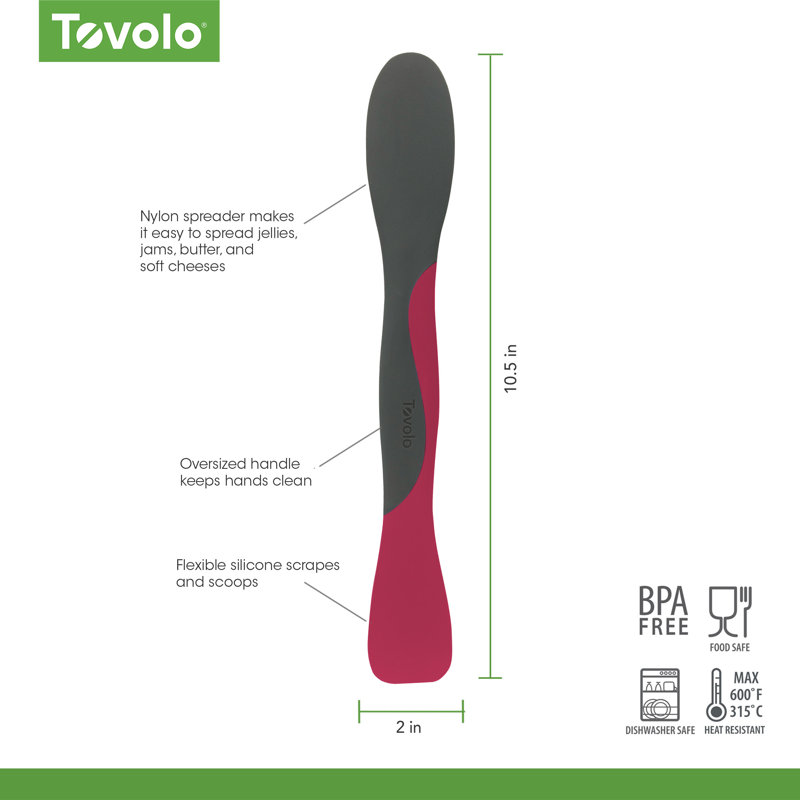 Scoop and Spread Tool, 8.25" , Viva Magenta/Charcoal
