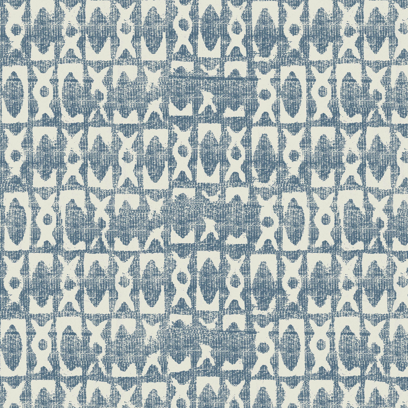 Bessinger Headboard, King, Prep Stripe Blue