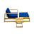 Acacia Wood Outdoor Lounge Set - Chair And Ottoman With Removable Cushions, All-Weather Outdoor Chaise Lounge/Daybed,For Patios, Balconies, And Gardens-164332850