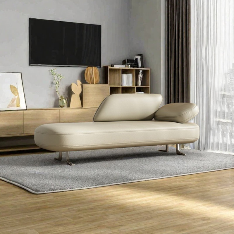 Fauteuil inclinable ergonomique à haute densité, Orienté à droite, Beige
