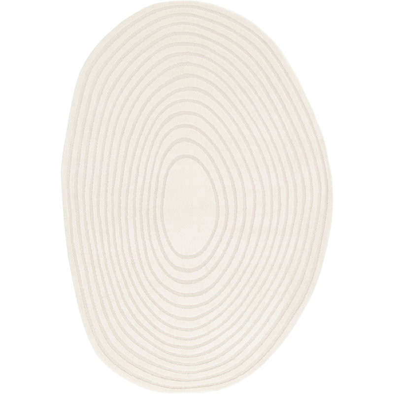 Oval Abstract Area Rug, Oval 160 x 230 cm