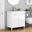 Single Bathroom Vanity with @Solid + Manufactured Top