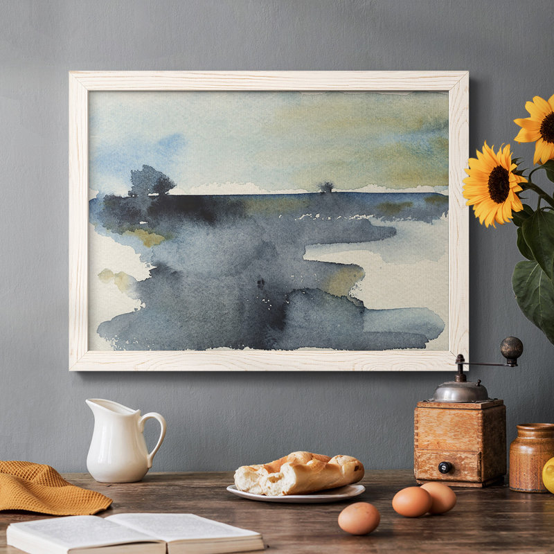 Upheval IV- Rustic Framed Gallery Wrapped Canvas, White Framed, 18" H x 26" W x 1.5" D